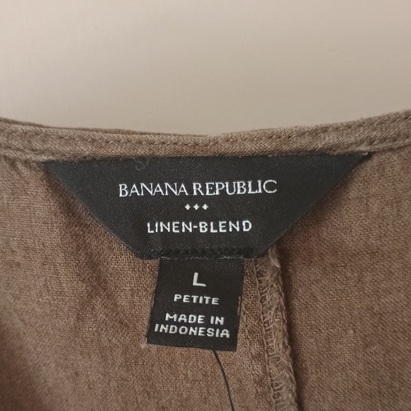 Banana Republic Linen Blend Sleeveless Dress with Matching Belt - Picture 3 of 4